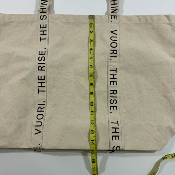 Vuori The Rise The Shine Canvas Tote Bag Limited Edition Reusable - Picture 5 of 6